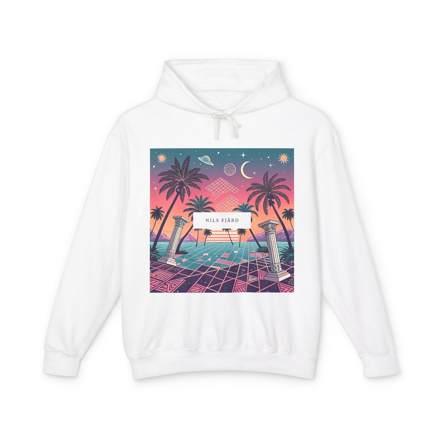 Premium Lightweight Hoodie - Digital Sunset (Unisex)