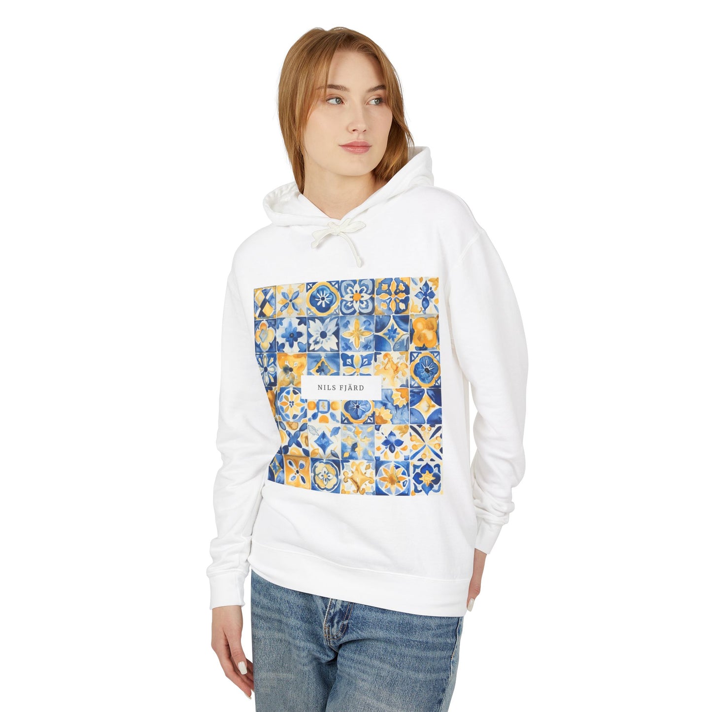 Premium Lightweight Hoodie - Puebla Talavera Mexican-Style (Unisex)