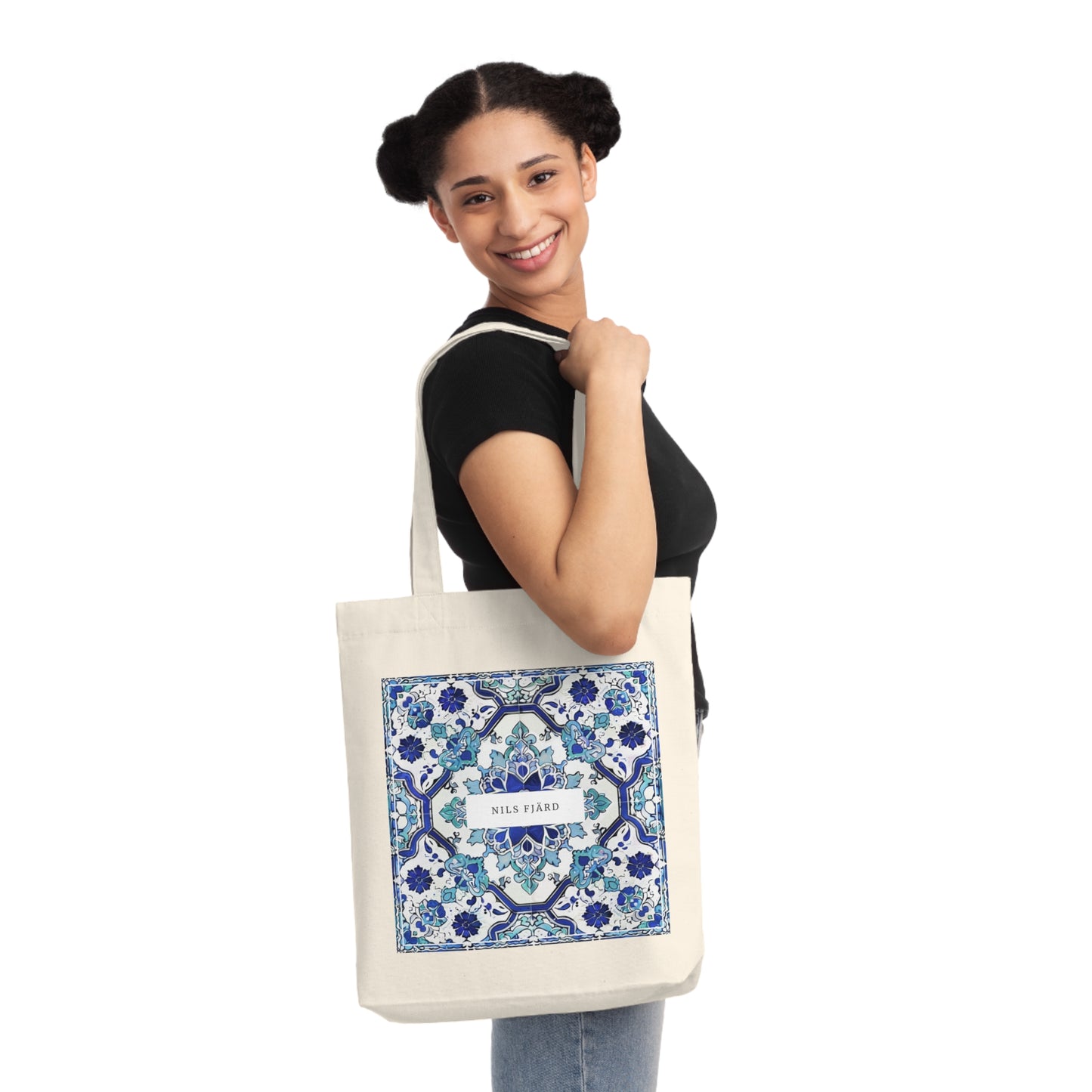 Central Asian-Style Woven Tote Bag