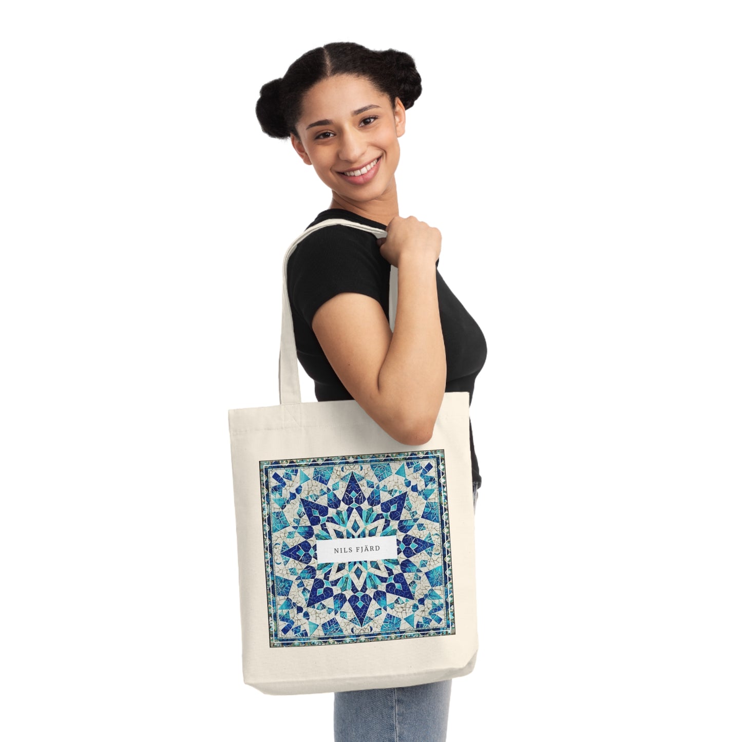 Central Asian-Style Woven Tote Bag - Design No. 2