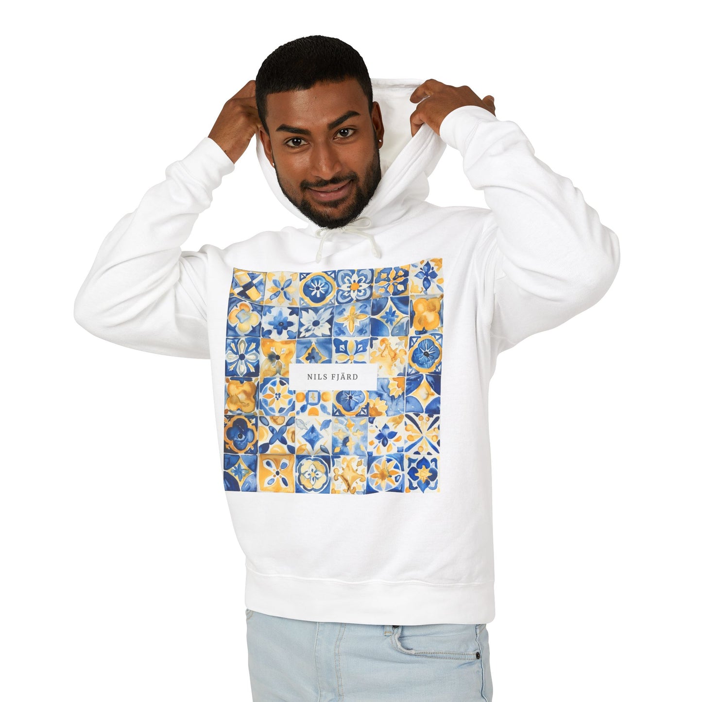Premium Lightweight Hoodie - Puebla Talavera Mexican-Style (Unisex)