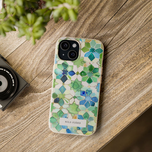 Biodegradable iPhone Case - Zellige Moroccan-Style