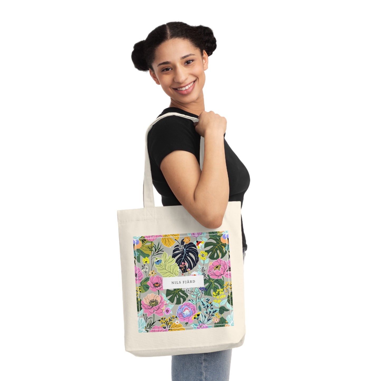 Woven Tote Bag - Petal Surge