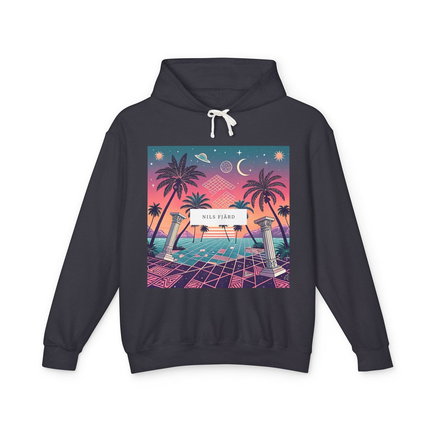 Premium Lightweight Hoodie - Digital Sunset (Unisex)