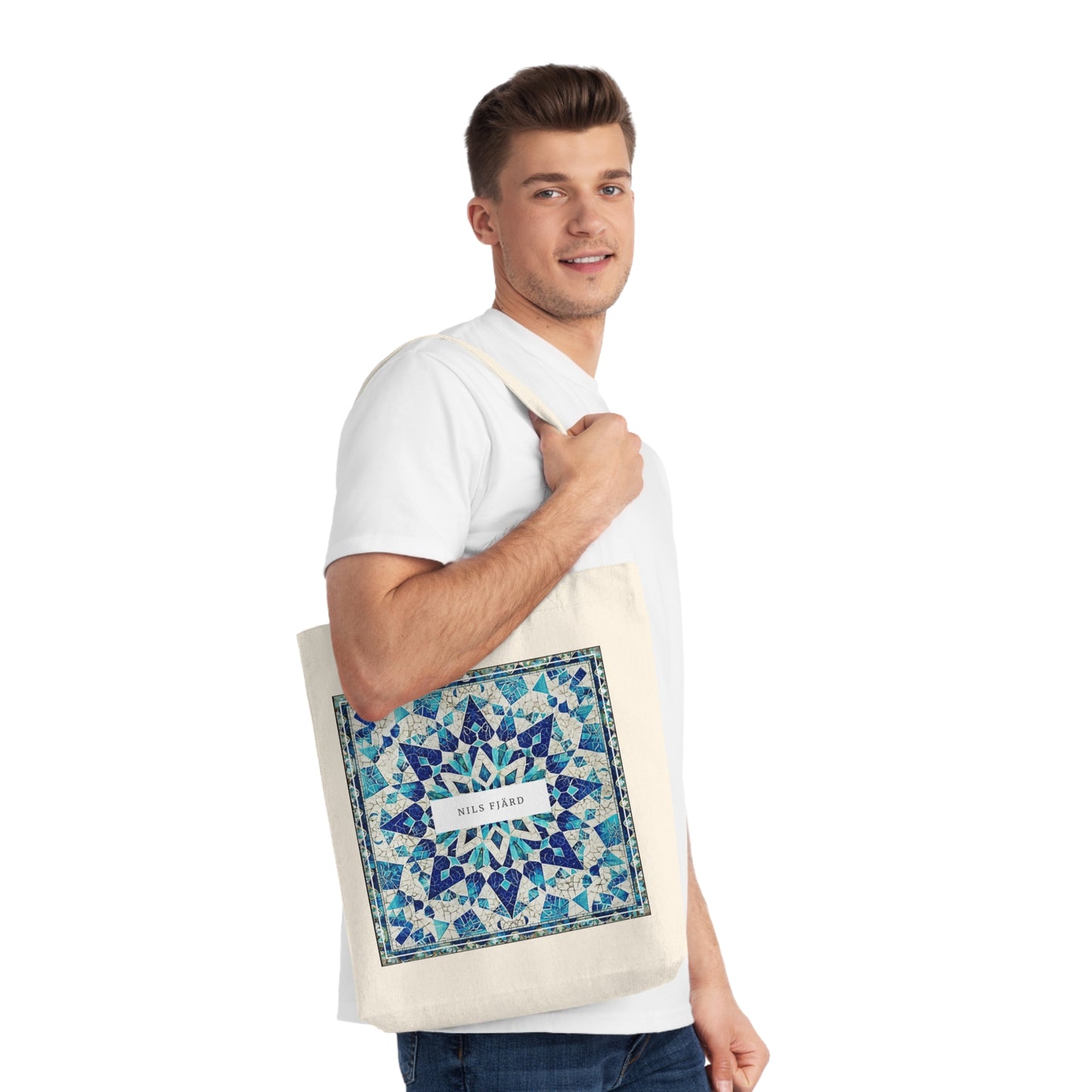 Central Asian-Style Woven Tote Bag - Design No. 2