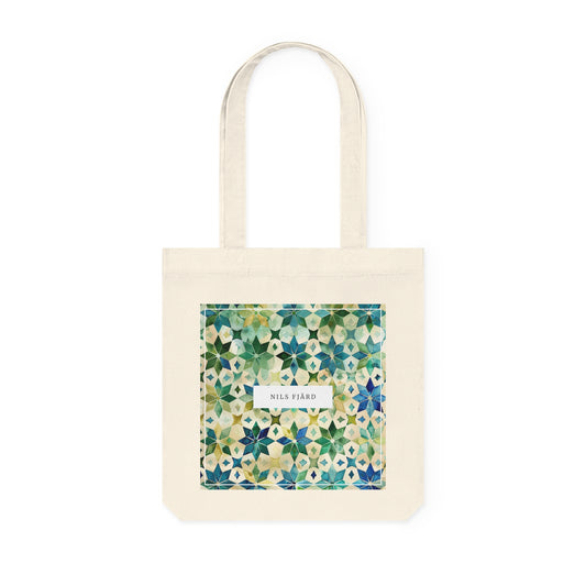 Zellige Moroccan-Style Woven Tote Bag