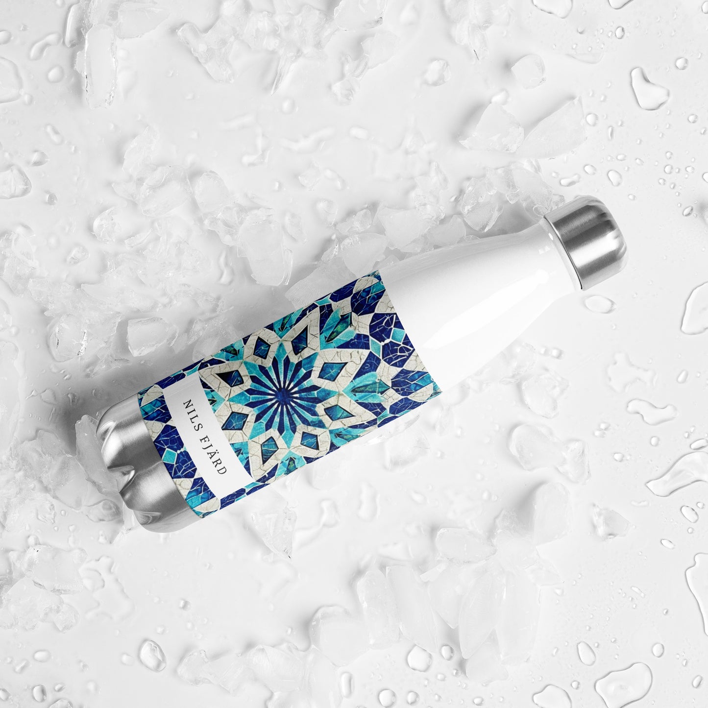 Central Asian-Style Stainless Steel Water Bottle