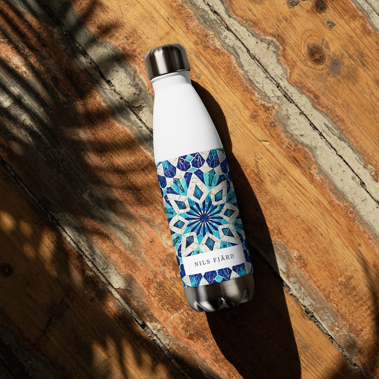 Central Asian-Style Stainless Steel Water Bottle