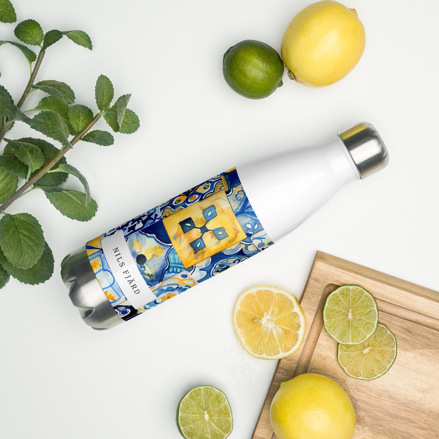 Puebla Talavera Mexican-Style Stainless Steel Water Bottle